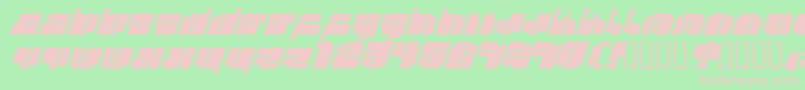 Cheaptyp Font – Pink Fonts on Green Background