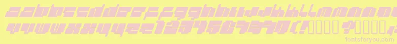 Cheaptyp Font – Pink Fonts on Yellow Background