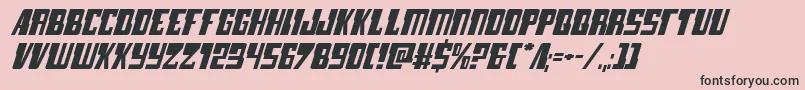 lampreyexpandital Font – Black Fonts on Pink Background