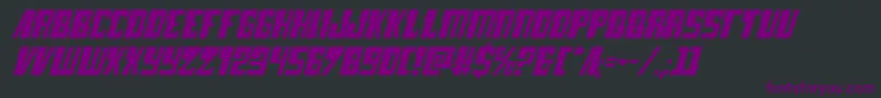 lampreyexpandital Font – Purple Fonts on Black Background