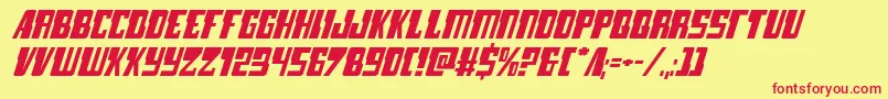 lampreyexpandital Font – Red Fonts on Yellow Background