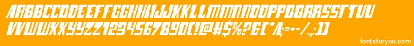 lampreyexpandital Font – White Fonts on Orange Background