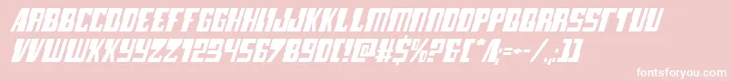 lampreyexpandital Font – White Fonts on Pink Background