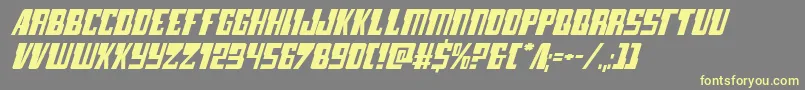 Шрифт lampreyexpandital – жёлтые шрифты на сером фоне