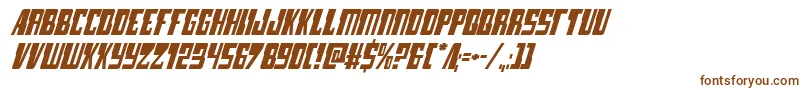 lampreyital Font – Brown Fonts on White Background