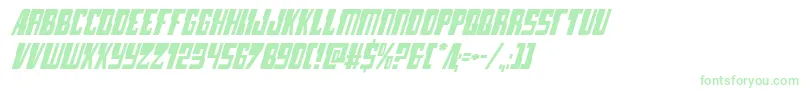 lampreyital Font – Green Fonts on White Background
