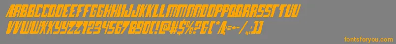 lampreyital Font – Orange Fonts on Gray Background