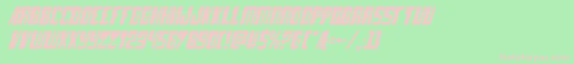 lampreyital Font – Pink Fonts on Green Background