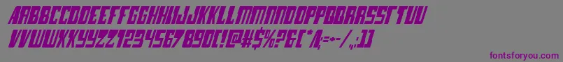 lampreyital Font – Purple Fonts on Gray Background