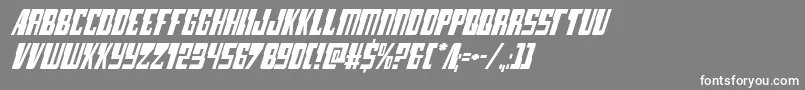 lampreyital Font – White Fonts on Gray Background