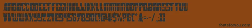 lampreylaser Font – Black Fonts on Brown Background