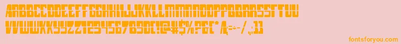 Шрифт lampreylaser – оранжевые шрифты на розовом фоне