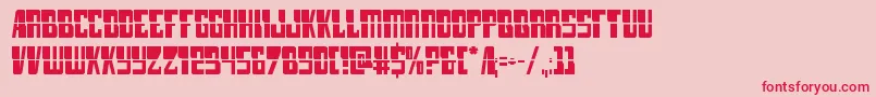 lampreylaser-Schriftart – Rote Schriften auf rosa Hintergrund
