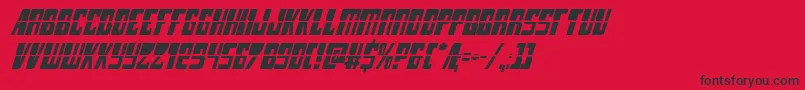 lampreylaserital Font – Black Fonts on Red Background