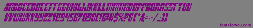 Więcej informacji o czcionce lampreylaserital Czcionka lampreylaserital – fioletowe czcionki na szarym tle