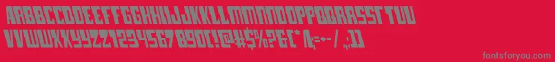 lampreyleft Font – Gray Fonts on Red Background