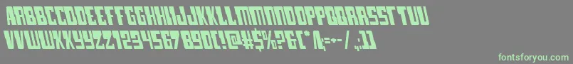 lampreyleft Font – Green Fonts on Gray Background