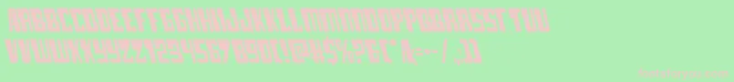 lampreyleft Font – Pink Fonts on Green Background