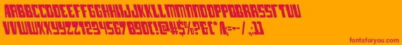 lampreyleft Font – Red Fonts on Orange Background