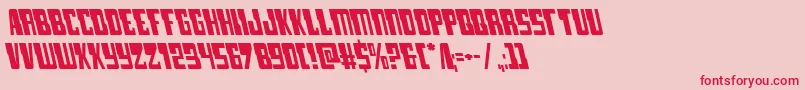 lampreyleft Font – Red Fonts on Pink Background