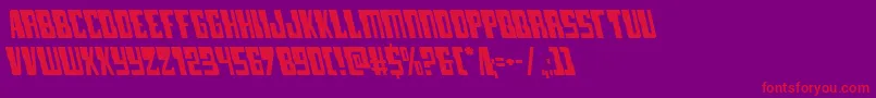 lampreyleft Font – Red Fonts on Purple Background