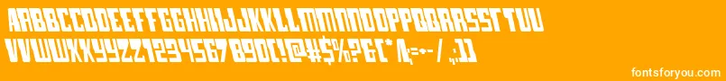 lampreyleft Font – White Fonts on Orange Background