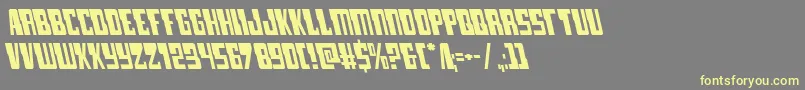 lampreyleft Font – Yellow Fonts on Gray Background