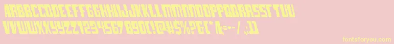 lampreyleft Font – Yellow Fonts on Pink Background