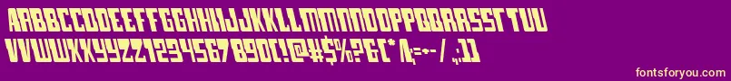 lampreyleft Font – Yellow Fonts on Purple Background