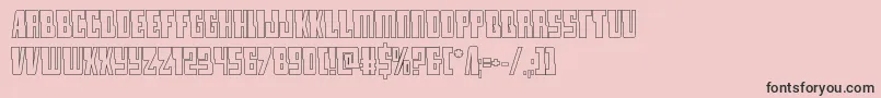 lampreyout Font – Black Fonts on Pink Background