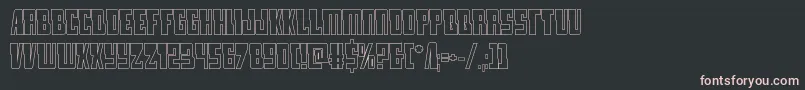 lampreyout Font – Pink Fonts on Black Background