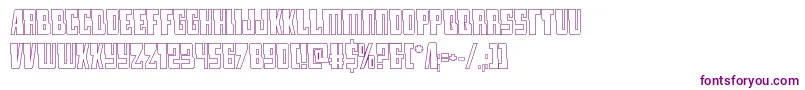 lampreyout-Schriftart – Violette Schriften