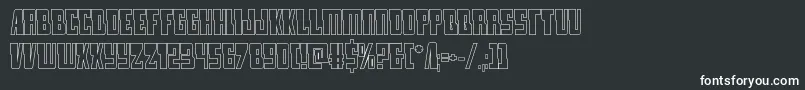 lampreyout Font – White Fonts on Black Background