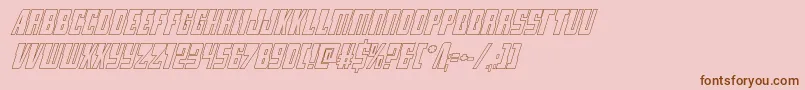 lampreyoutital Font – Brown Fonts on Pink Background