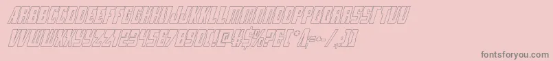 lampreyoutital Font – Gray Fonts on Pink Background