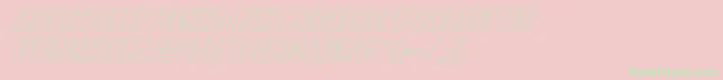 lampreyoutital Font – Green Fonts on Pink Background