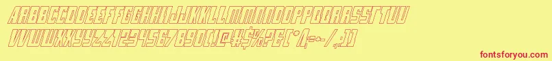 lampreyoutital Font – Red Fonts on Yellow Background