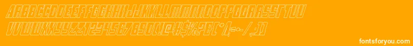 Police lampreyoutital – polices blanches sur fond orange