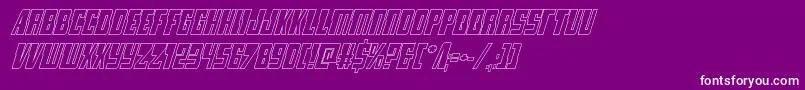 lampreyoutital Font – White Fonts on Purple Background