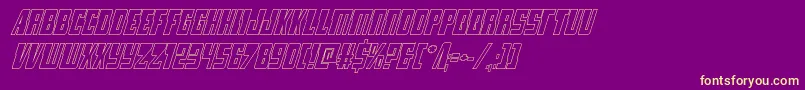 Шрифт lampreyoutital – жёлтые шрифты на фиолетовом фоне