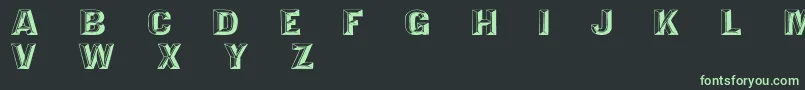 Czcionka TejaratchiEx – zielone czcionki na czarnym tle