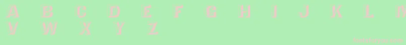 TejaratchiEx Font – Pink Fonts on Green Background