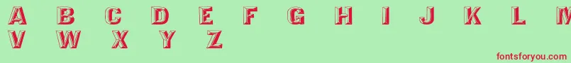 TejaratchiEx Font – Red Fonts on Green Background