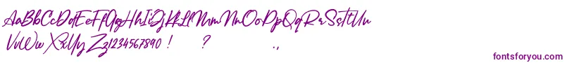 Więcej informacji o czcionce Lancaste Script Alt Demo Czcionka Lancaste Script Alt Demo – fioletowe czcionki