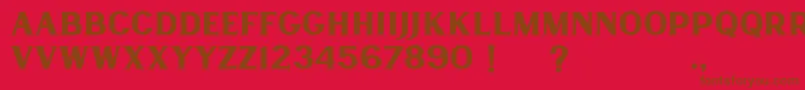 Lancaste Serif Demo Font – Brown Fonts on Red Background