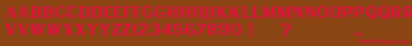 Lancaste Serif Demo Font – Red Fonts on Brown Background