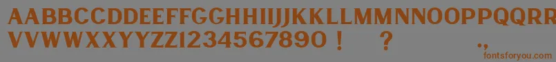 Lancaste Serif Demo Font – Brown Fonts on Gray Background