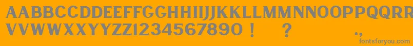 Fonte Lancaste Serif Demo – fontes cinzas em um fundo laranja
