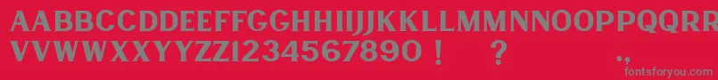 Lancaste Serif Demo Font – Gray Fonts on Red Background