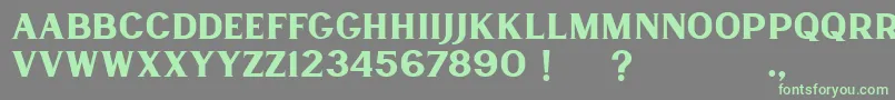 Lancaste Serif Demo-Schriftart – Grüne Schriften auf grauem Hintergrund